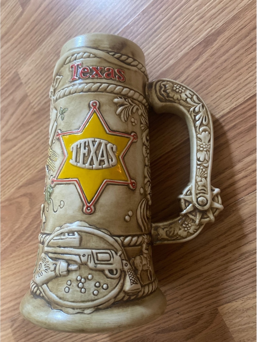 Vintage Budweiser Texas Beer Stein Ceramarte Brazil Limited Edition 8” Mug